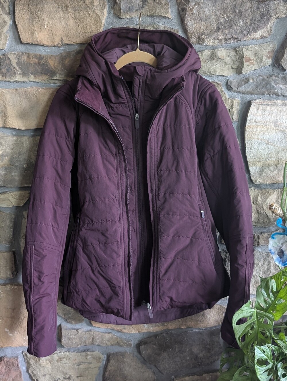 Lululemon Another Mile Jacket 8 Quilted Insulated Cassis